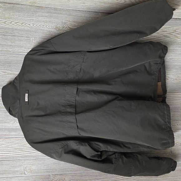 Columbia Olive Green Soft Shell Fleece LIned Winter Bomber Jacket Mens Size XXL - Picture 5 of 12